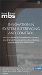 Mobile Screenshot of mbs-electronics.com
