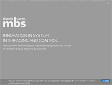 Tablet Screenshot of mbs-electronics.com